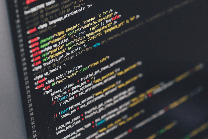 A screenshot of website code being edited
